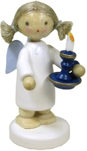 Flade Engel mit Kerzenleuchter (Flade 61134) Engel mit Kerzenleuchter